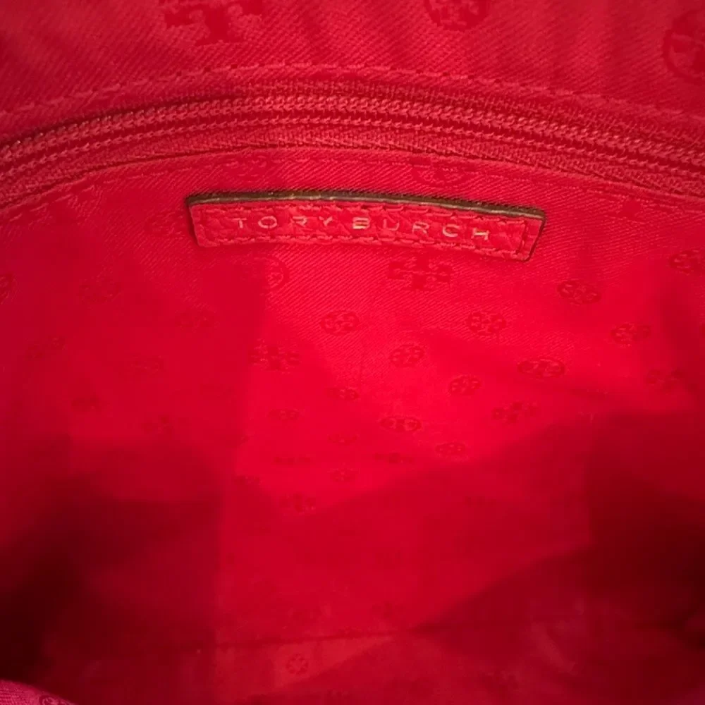 Tory Burch Vibrant Red Wristlet Clutch